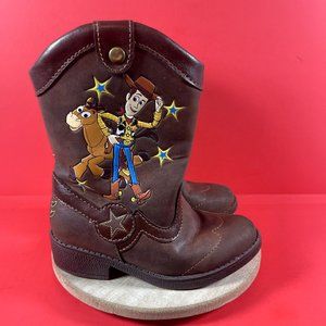 Disney Toy Story 4 Woody Brown Cowboy Toddler Boots Size 8